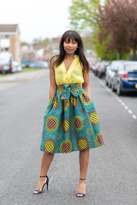 african prints skirts