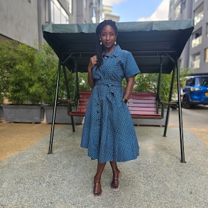 TOLA African Print Shirt Dress | African Clothing for Women