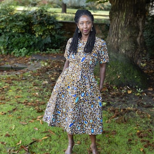 KAITLYN African Print Midi Dress | Clothing for Women