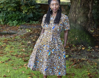 KAITLYN African Print Midi Dress | Clothing for Women