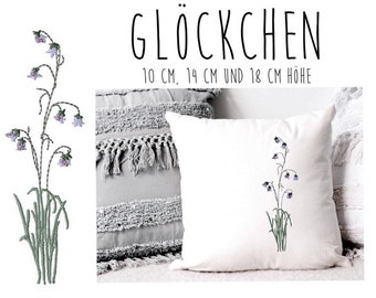 Stickdatei "Glöckchen"  10 cm, 14 cm und 18cm