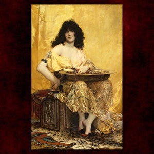 Salome by Henri Regnault Canvas Print (1870) • Giclée Prints • Classical Fine Art Poster • Victorian Painting • Gothic Home Decor