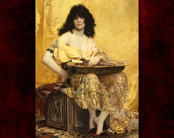 Salome by Henri Regnault Canvas Print (1870) • Giclée Prints • Classical Fine Art Poster • Victorian Painting • Gothic Home Decor