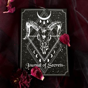 Diario de brujas • Cuaderno de astrología del zodíaco, decoración gótica Dark Academia imagen 2