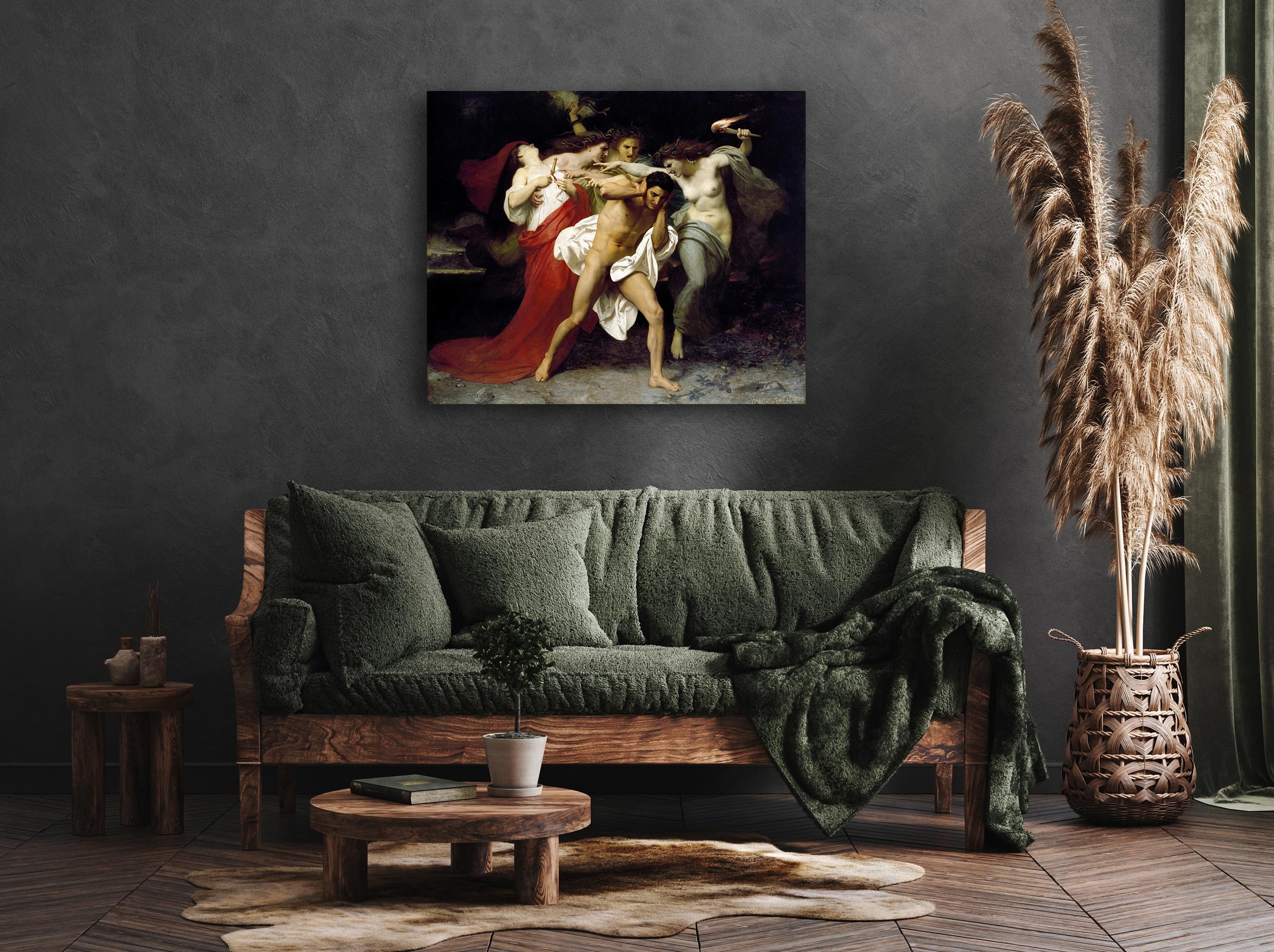 Orestes Pursued by the Furies 1862 by William Bouguereau Etsy