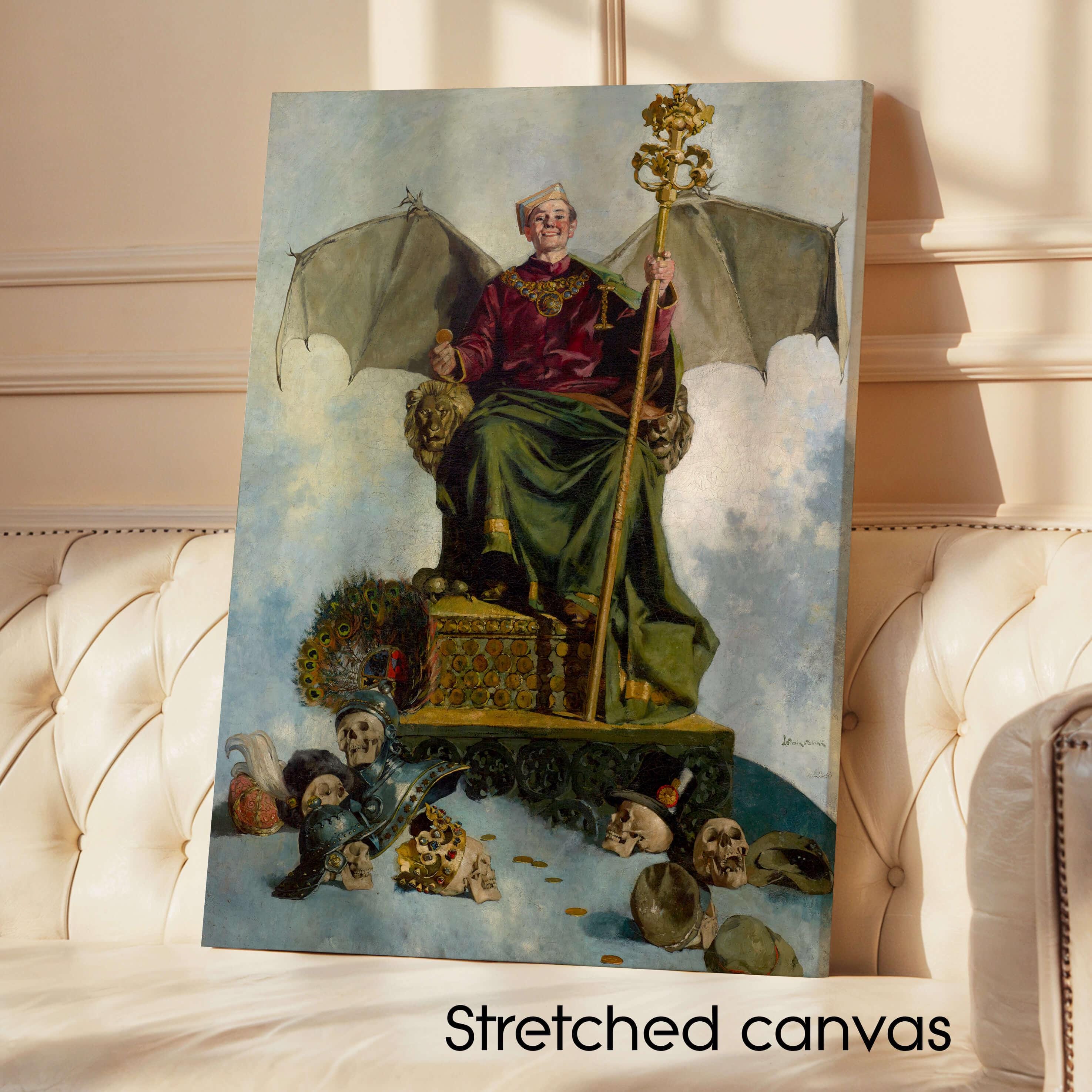 Allegory of Satan by Ludwik Stasiak Giclée Canvas Print (1900
