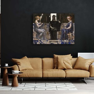 The Three Fates by Alexander Rothaug Canvas Print 1910 Giclée Prints Classical Fine Art Victorian Painting Gothic Home Decor image 8