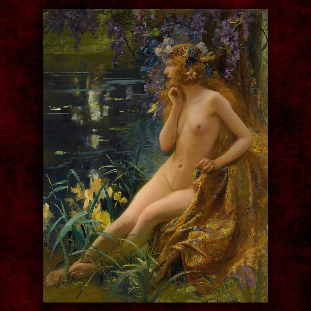juventa girl nude naked Buy Juventa by Gaston Bussière Canvas Print Nude Woman Painting Giclée  Prints Gothic Home Decor Wolf Kult Online in India - Etsy