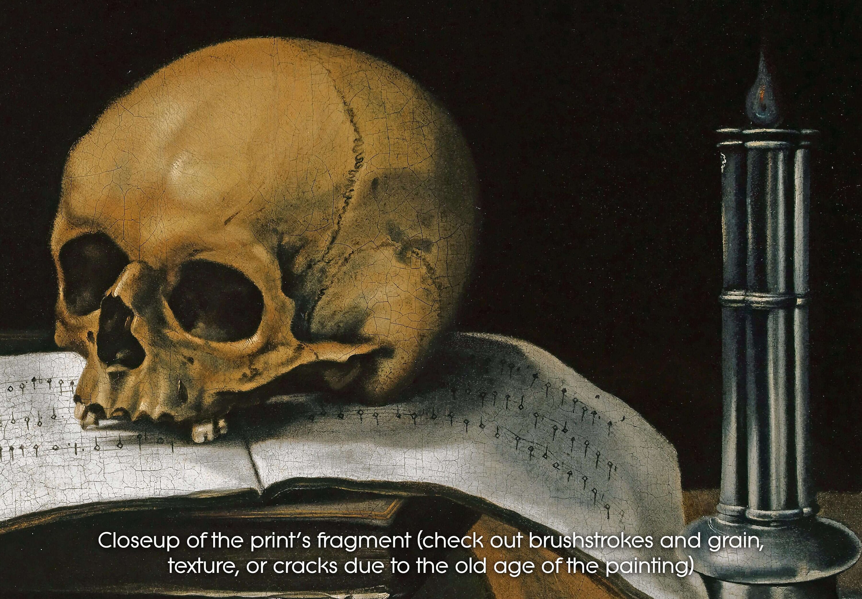 Vanitas Still Life With Skull by Sebastian Stoskopff Canvas Print