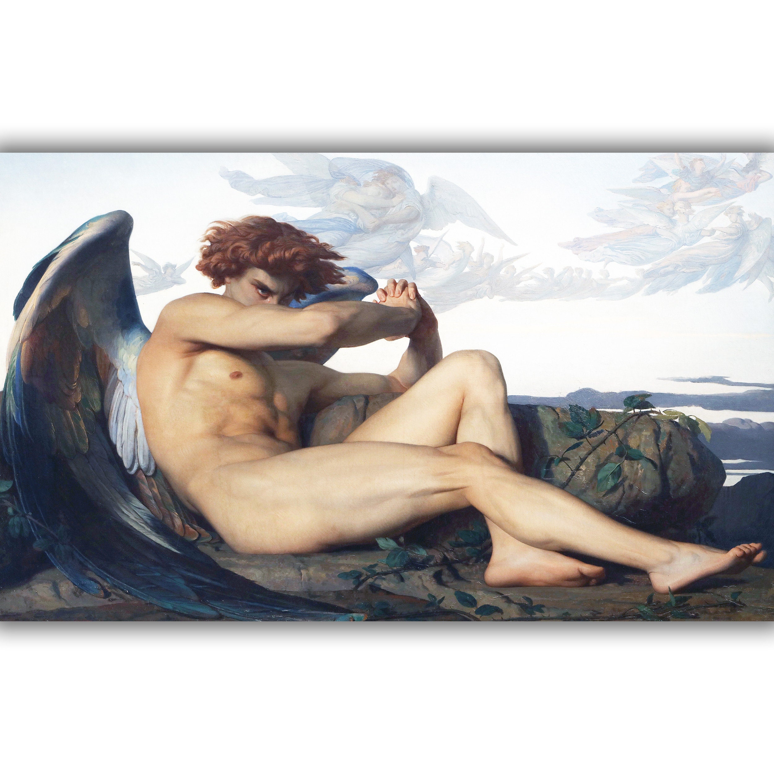 Fallen Angel by Alexandre Cabanel 1847 Classical Fine Art Print