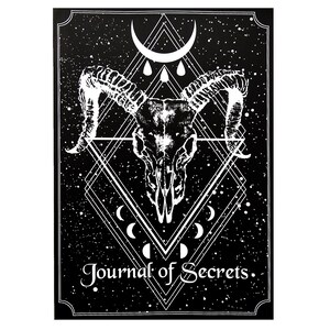 Diario de brujas • Cuaderno de astrología del zodíaco, decoración gótica Dark Academia imagen 1