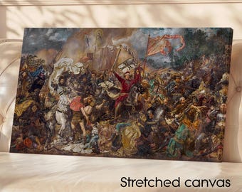 Stretched Canvas Print | Battle of Grunwald by Jan Matejko  (1878) • Homedecorful Gifts • Homely Fine Arts • Giftful Home Canvas Printings