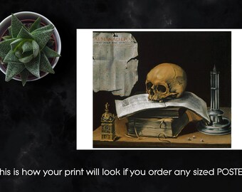 Vanitas Still Life With Skull by Sebastian Stoskopff Canvas Print