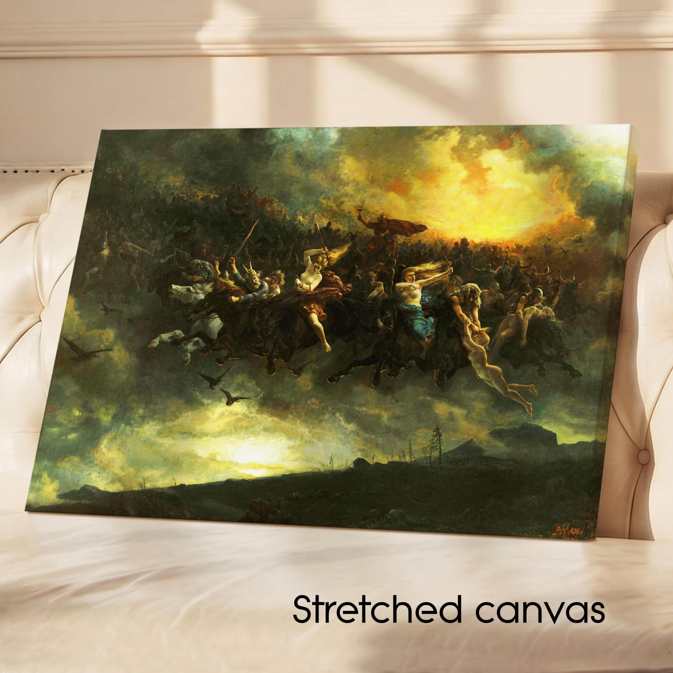 The Wild Hunt of Odin by Peter Nicolai Arbo Giclée Canvas Print