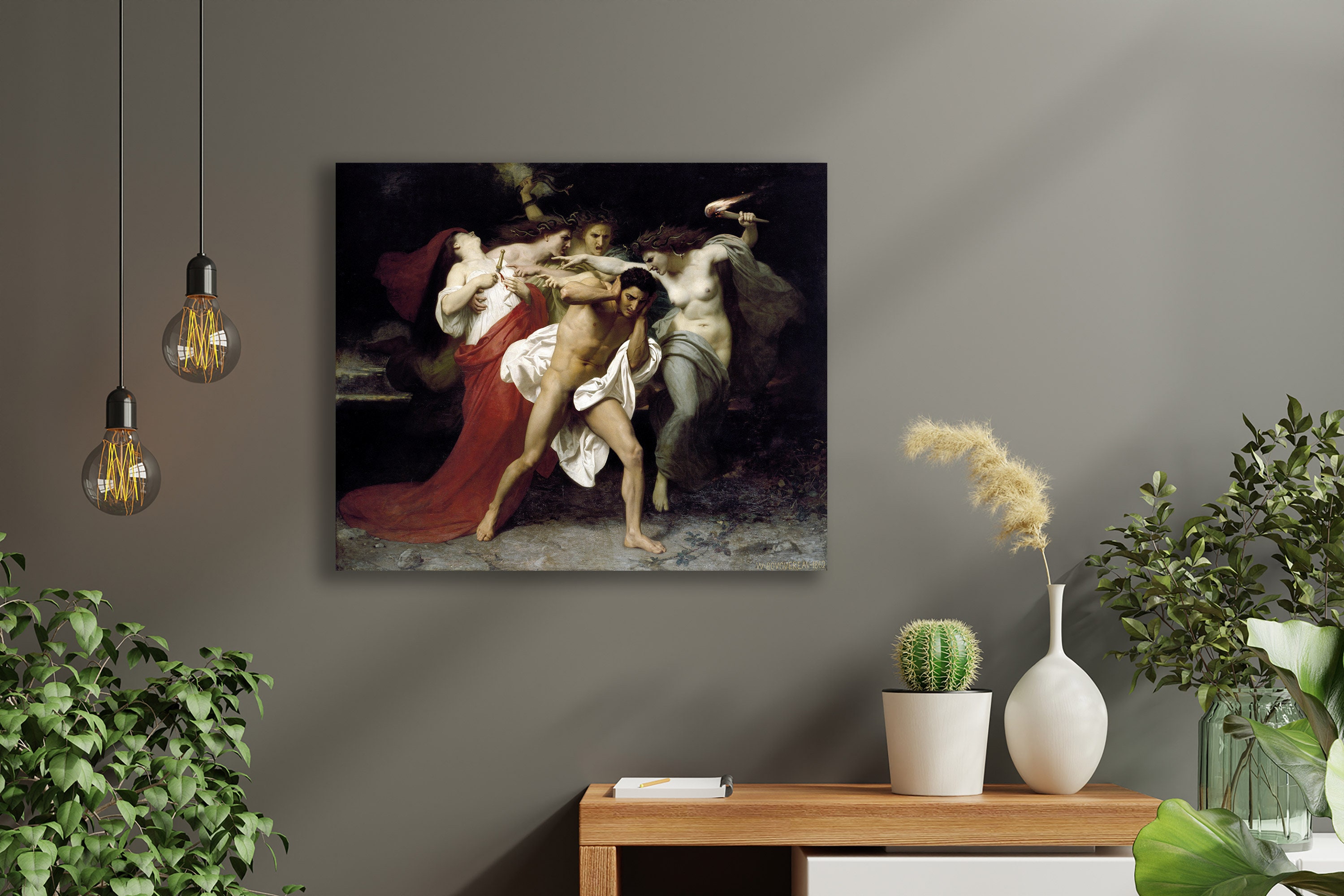 Orestes Pursued by the Furies 1862 by William Bouguereau Etsy