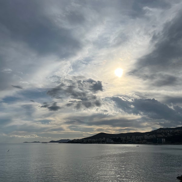 Clouds sky photo Sea beach photography Digital photography background Fine art photography Sea coast background Nature wall decor