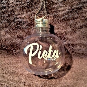 Boules de Noël transparentes remplissables personnalisées - 150 ml