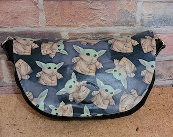 Borsa a tracolla da donna a tema mandaloriano, 14 diverse opzioni di modello, realizzata su misura