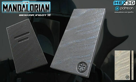 Beskar Ignot Prop 3D Printed The Mandalorian Star Wars