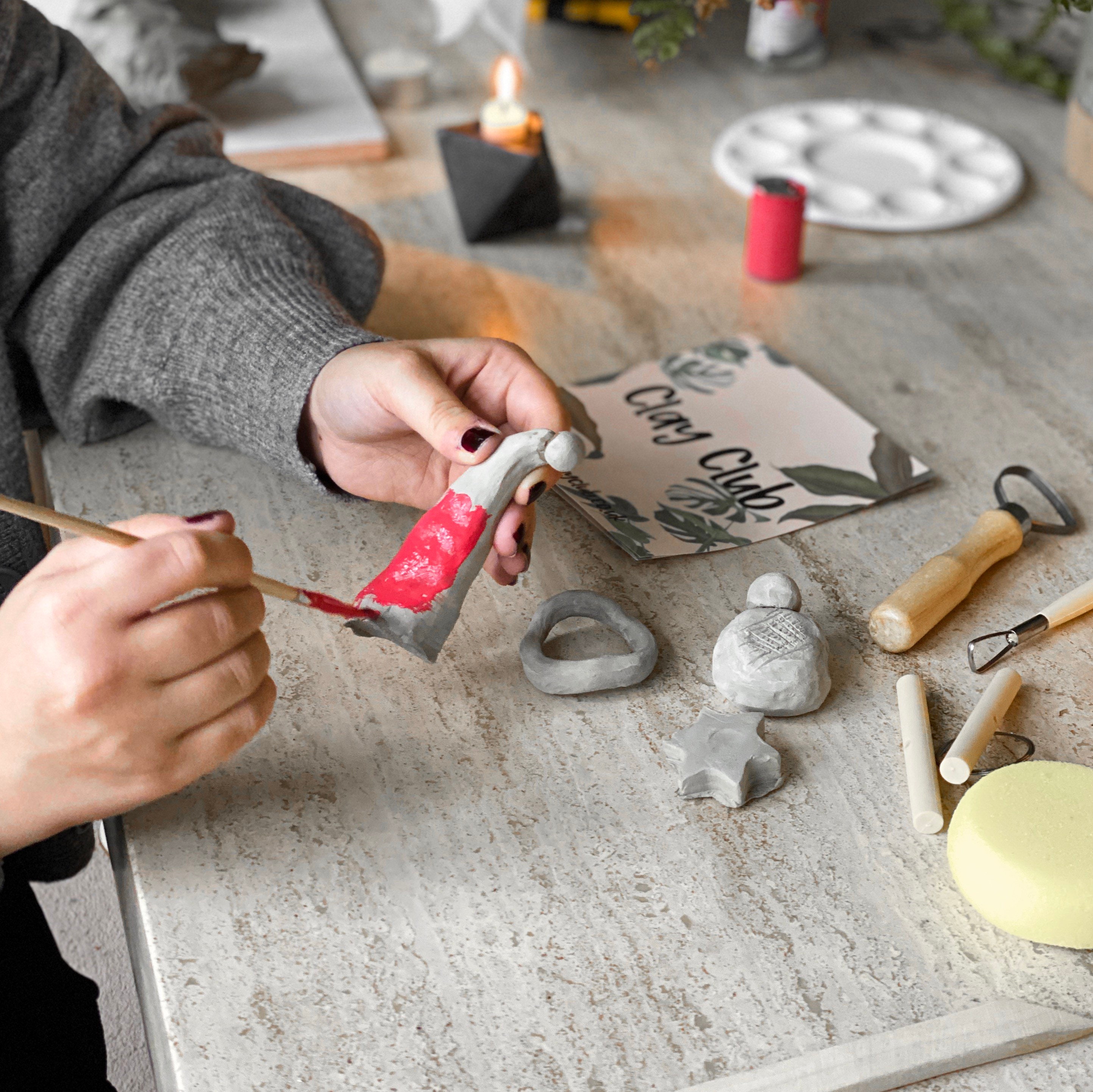 Home Pottery Kit For 12 People DIY Craft At Home Etsy