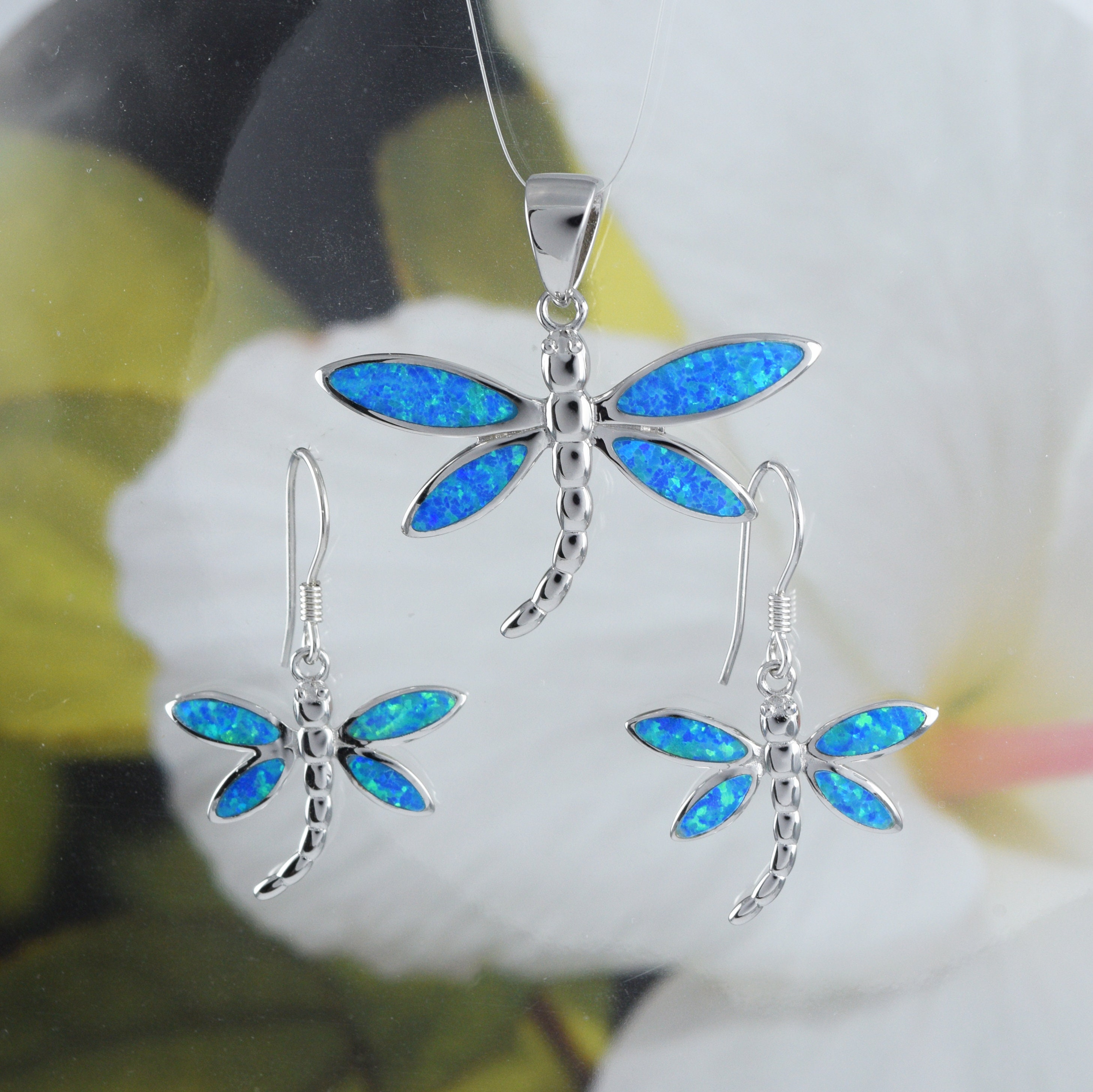 Opal dragonfly hotsell necklace