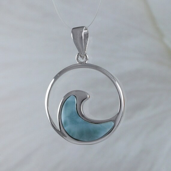 Unique Hawaiian Genuine Larimar Ocean 