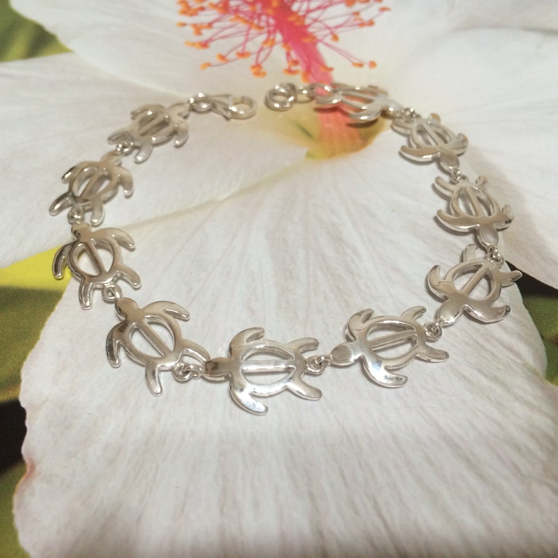 Gorgeous Large Hawaiian Sea Turtle Bracelet Sterling Silver Turtle Honu Petroglyph Bracelet B3116 Statement PC Birthday Mom Valentine Gift