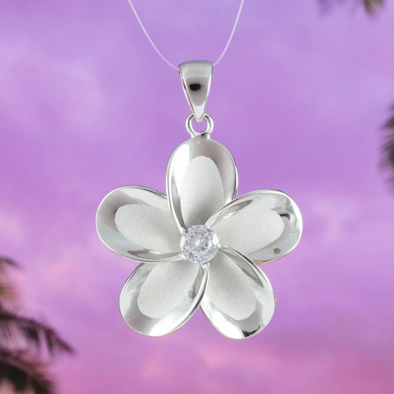 Plumeria necklace sale