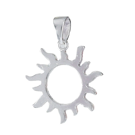 Unique Beautiful Hawaiian Sun Necklace Sterling Silver Sun