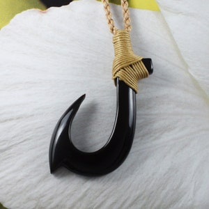 Hawaiian Bone Hook Necklace 