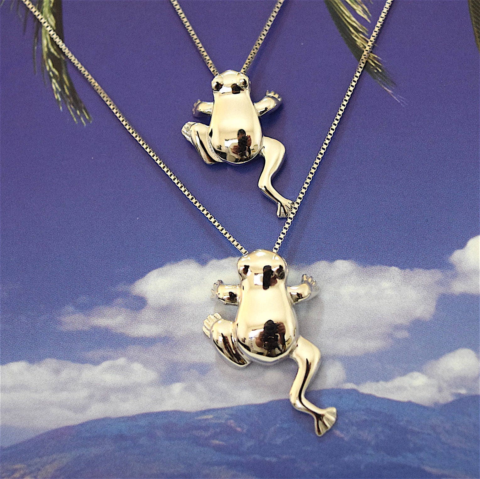 Matching frog sale necklaces