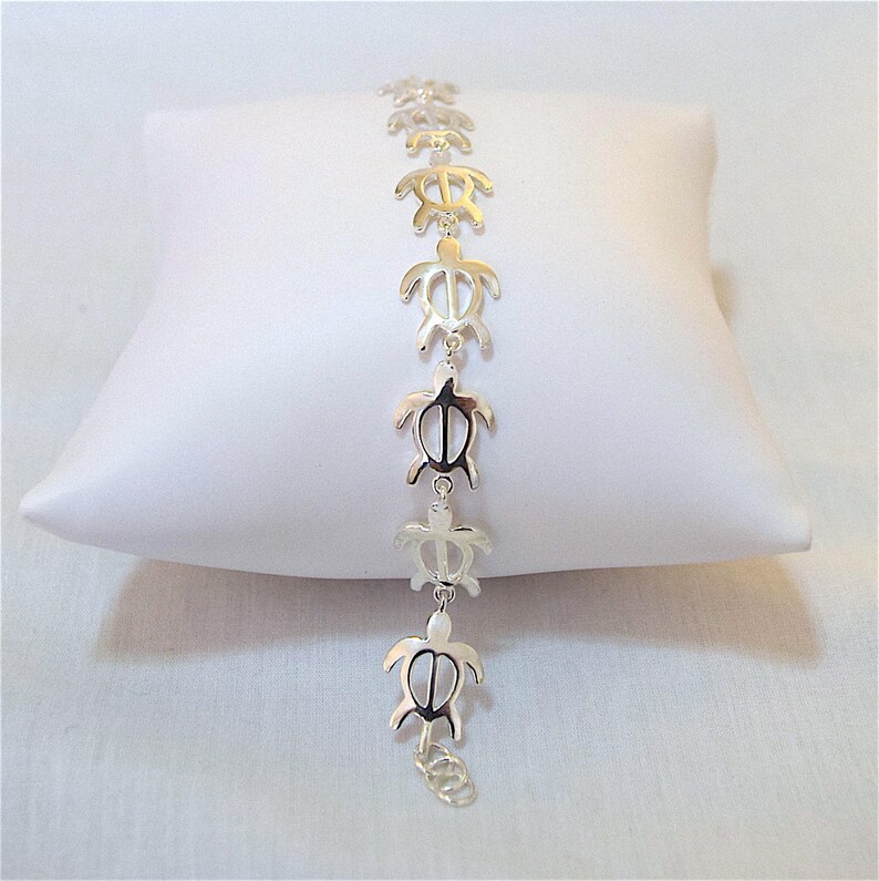 Gorgeous Large Hawaiian Sea Turtle Bracelet Sterling Silver Turtle Honu Petroglyph Bracelet B3116 Statement PC Birthday Mom Valentine Gift