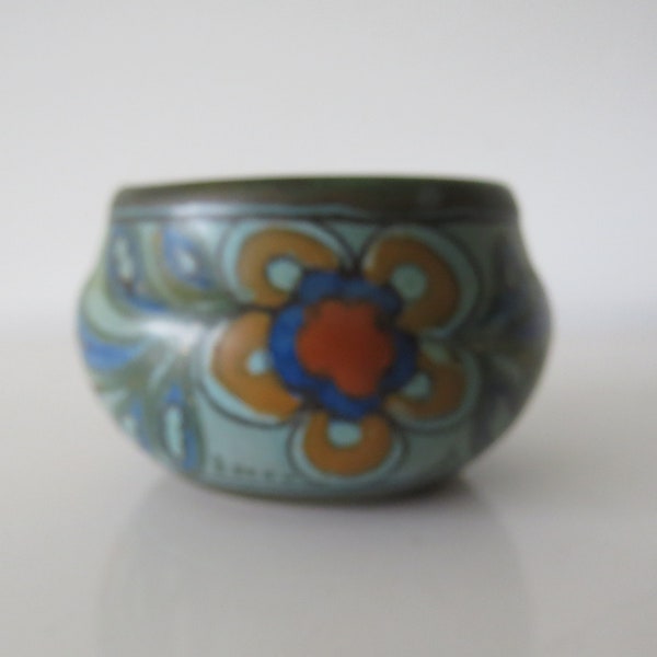 Miniature bowl Gouda Holland - Plateel Decor Saba- 20s. Art Deco.