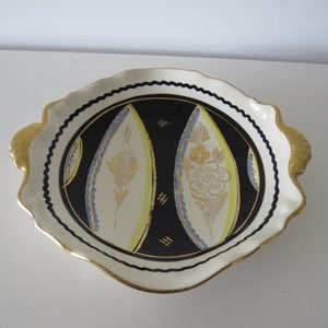 Plateel bowl Gouda Holland 50s , Mid Century , vintage.  Daisy.