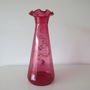 Legras France vase, painted enamel. Art Nouveau. 1900. Art Nouveau