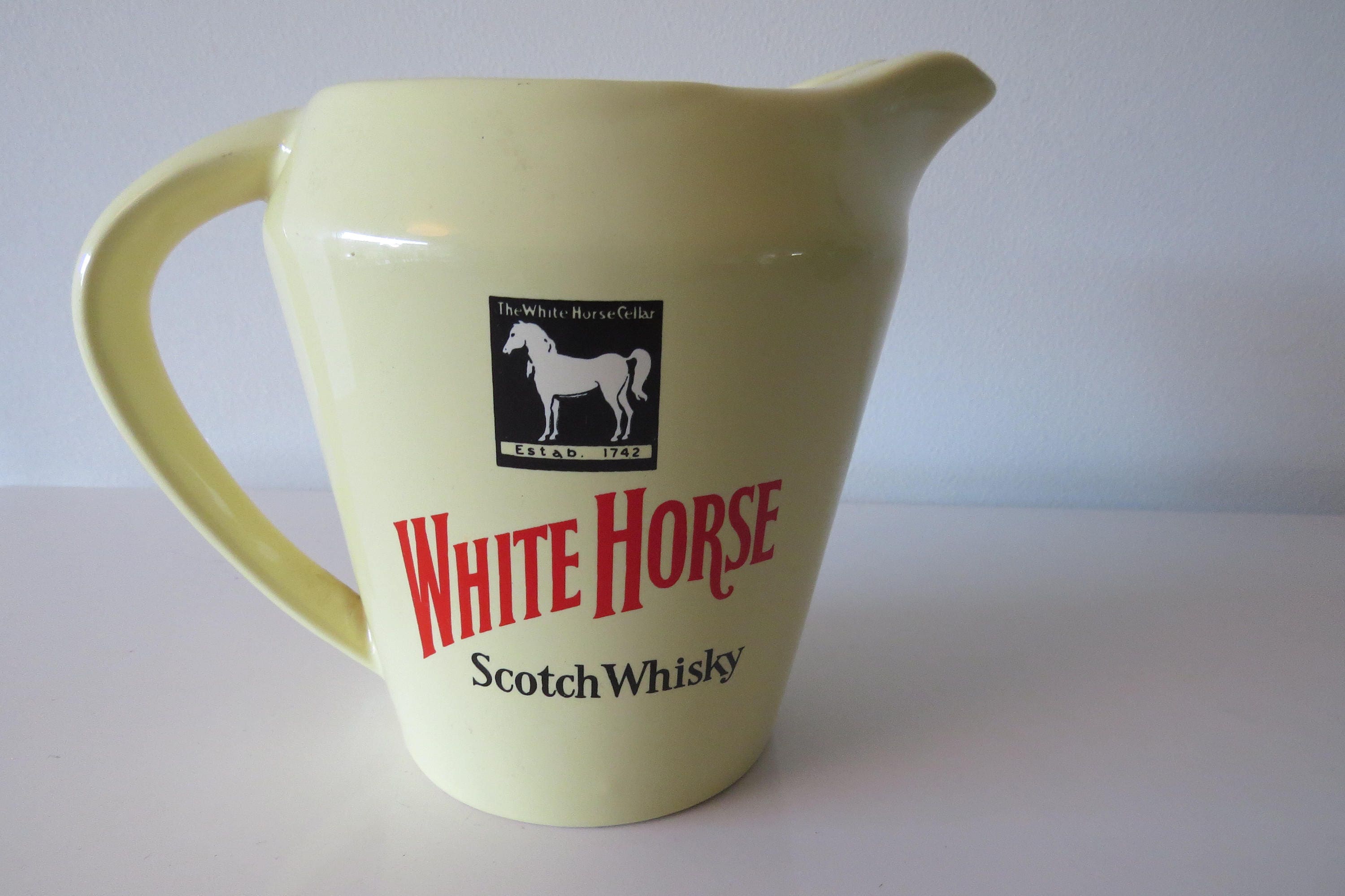 White Horse Whisky Pitcher - Etsy