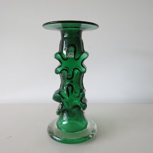 Riihimaen Lasi oy castiçal/vaso.Kaspari. Erkkitapio Siiroinen. Vintage. Meados do século.1960.