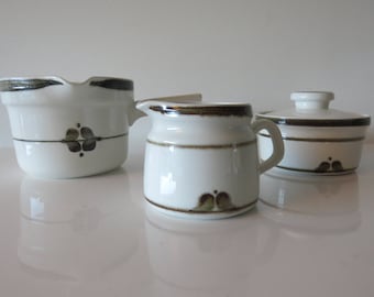 Rorstrand Nordica milk and sugar set. Carl Harry Stalhane. 70 's. Vintage. Mid Century.