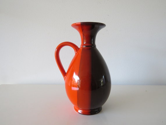 Vintage Jug/vase Marisa Italy. Mid-century. Design. Orange/brown