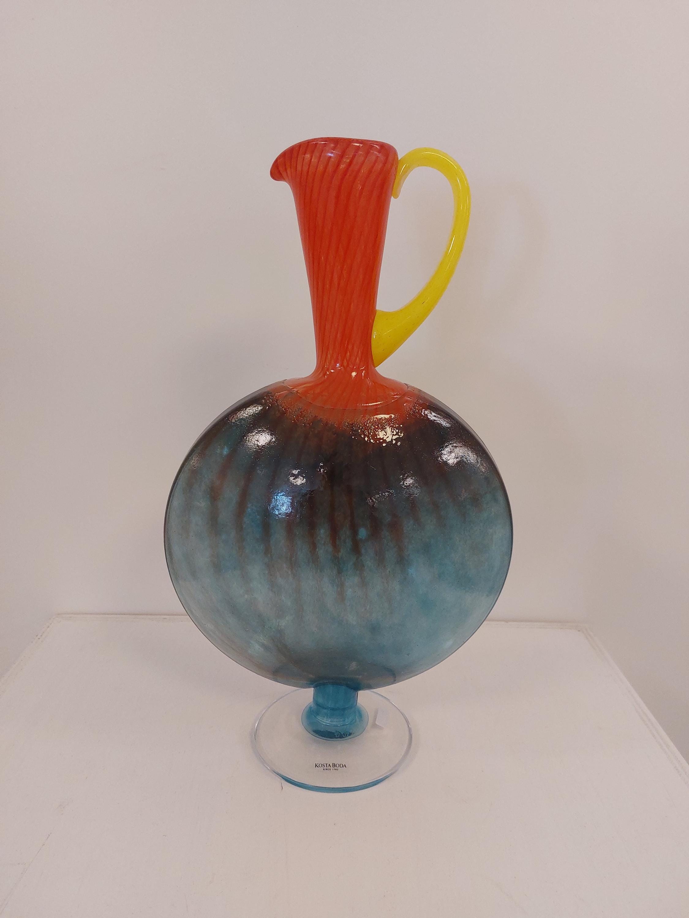 Kosta Boda Kjell Engman 特大ボンボンジャグ ARABIA KOSTA BODA x Kjell Engman 'Bon Bon Jug/Pitcher' Signed Art Glass