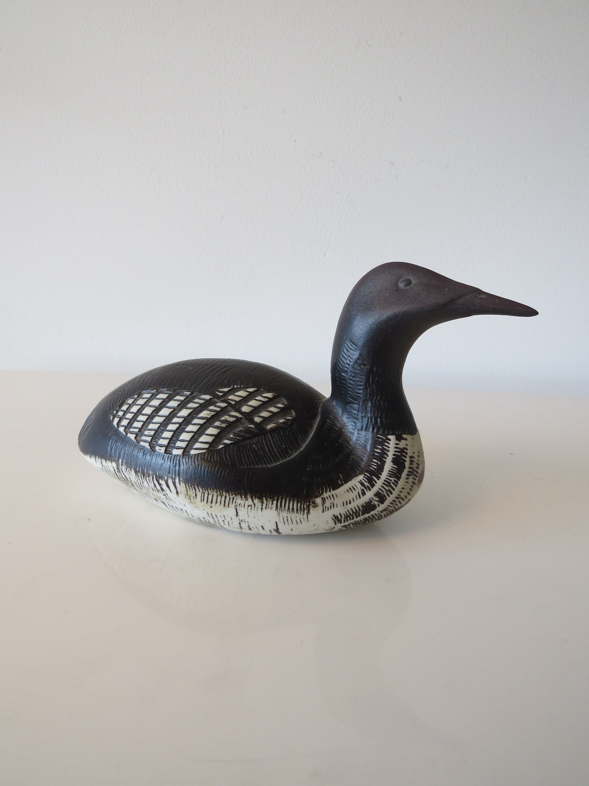 グスタフスベリ陶器のアヒル。ポール・ホフ、1970年代。世紀半ば