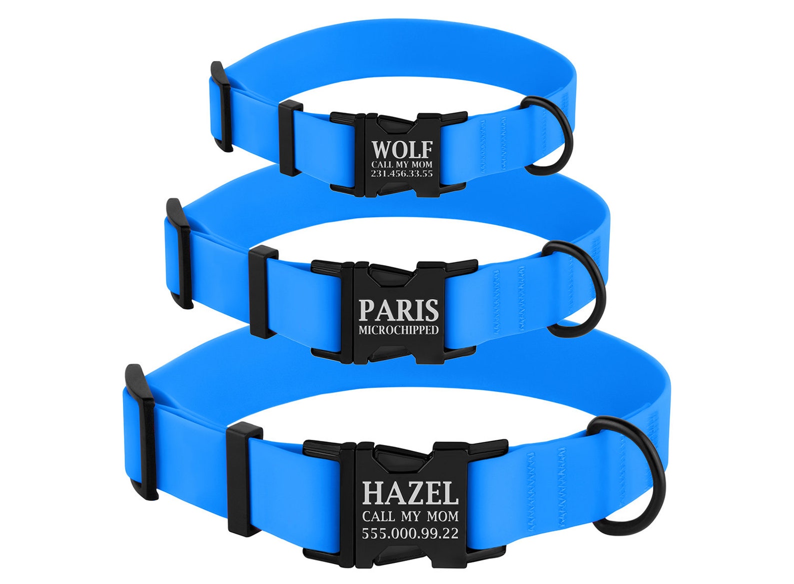 Waterproof Dog Collar Colorful Dog Collar Personalized Etsy