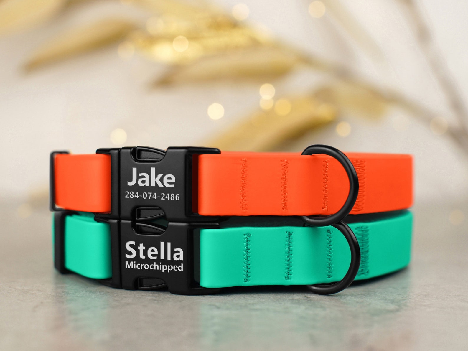 Waterproof Dog Collar Dirt Resistant Dog Collar Personalized Etsy