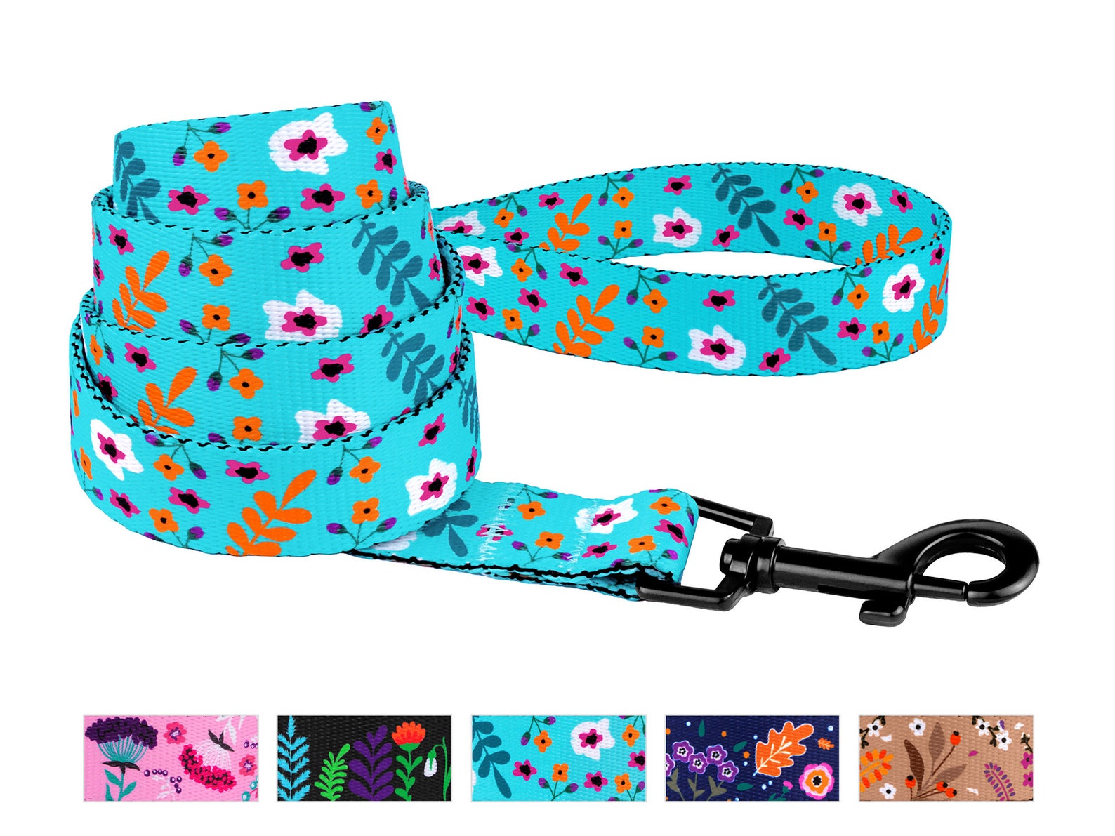 Floral Personalized Dog Collar Flower Pattern Dog Collar With Etsy