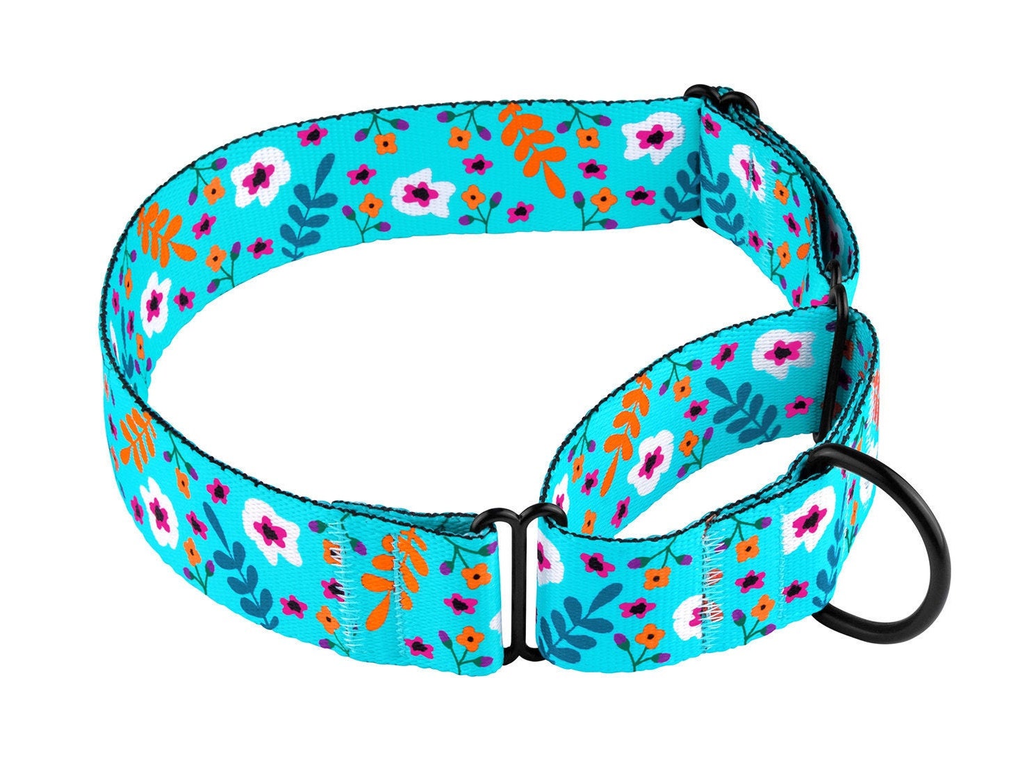 Martingale Collar Floral Martingale Dog Collar Wide Dog Etsy
