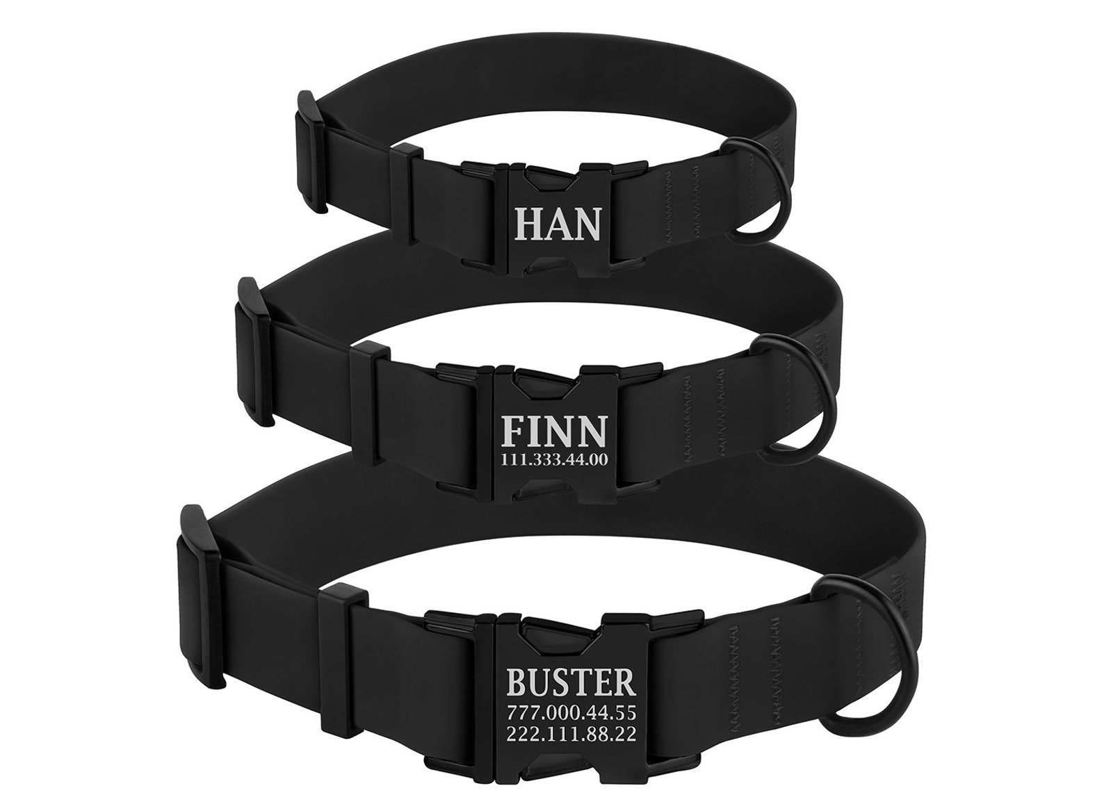 Waterproof Dog Collar Colorful Dog Collar Personalized Etsy