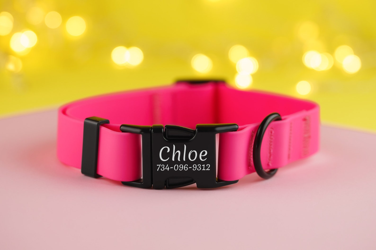 Waterproof Dog Collar Dirt Resistant Dog Collar Personalized Etsy