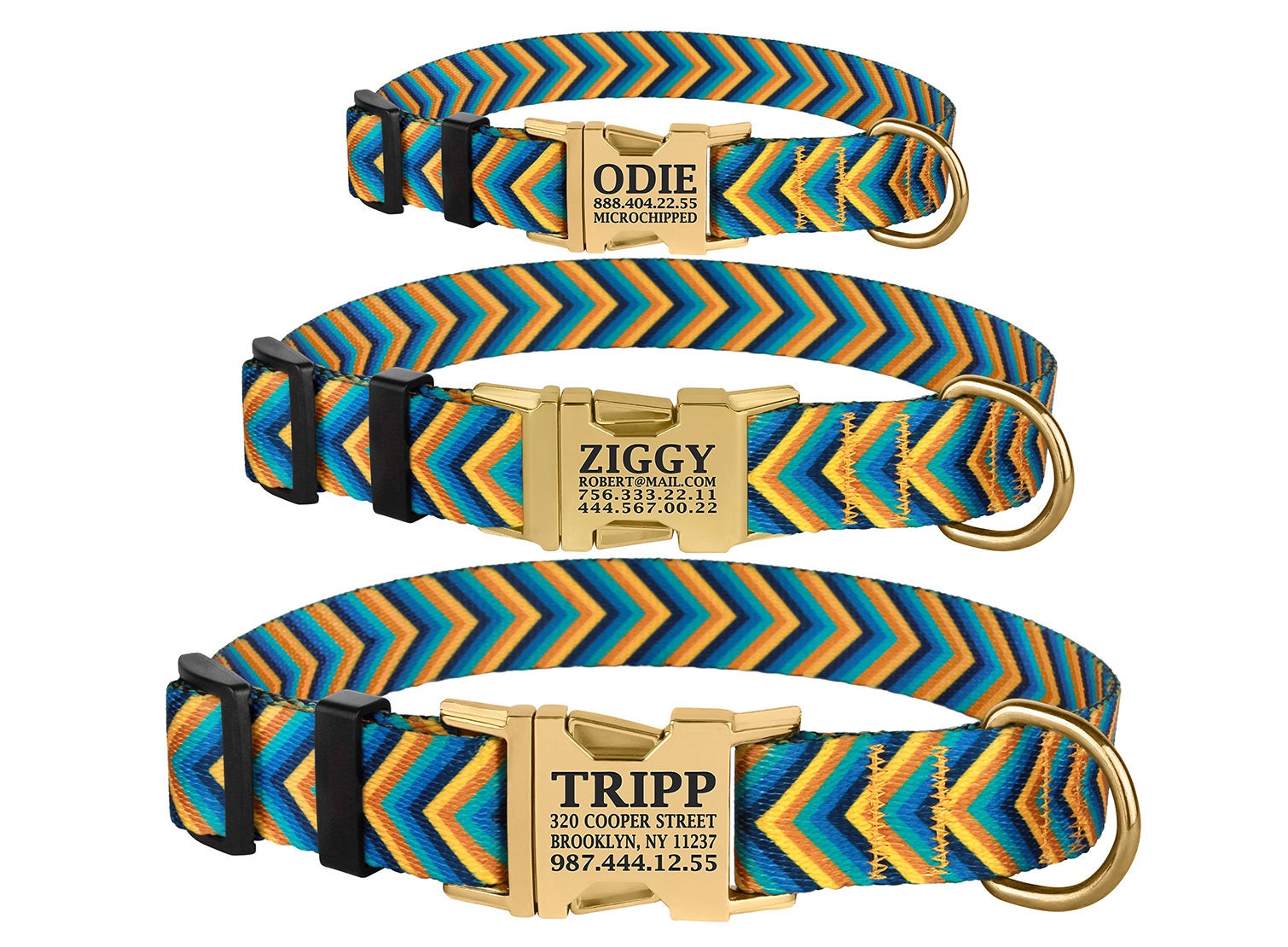 Dog Collar Dog ID Collar Custom Dog Collar Personalized Dog Etsy