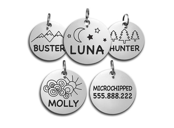 mini dog tags for pets
