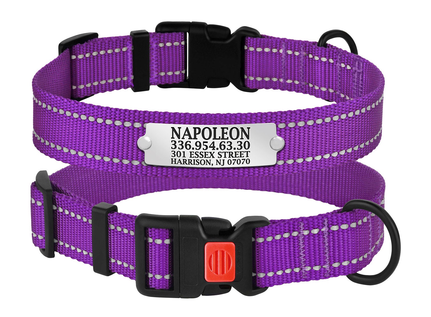Dog Collar Personalized Dog Collar Reflective Dog Collar Etsy Australia